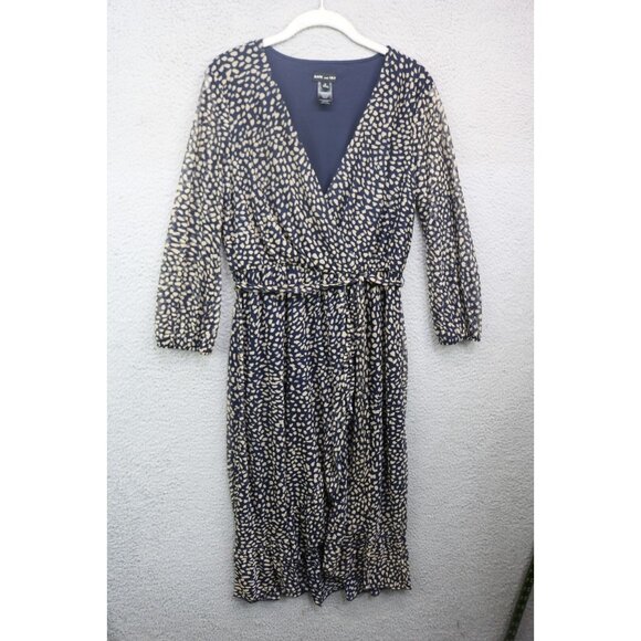 Kate & Lily 3/4 Sheer Mesh Sleeve Midi Dress-Size 8-Whimsigoth-Soft-Belted-Lined - Picture 1 of 11